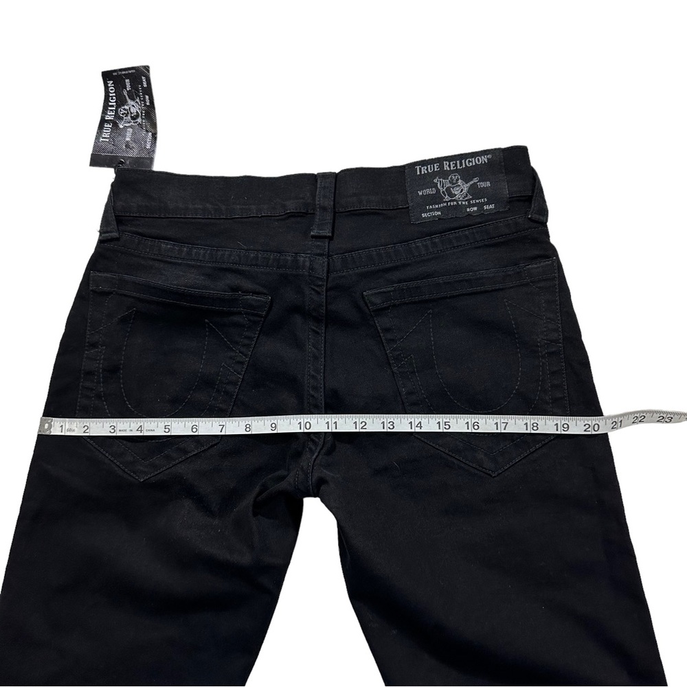 True Religion Buddha World Tour Geno Relaxed Slim Black Wash Jeans Sz 30x32 NWT - Picture 12 of 16